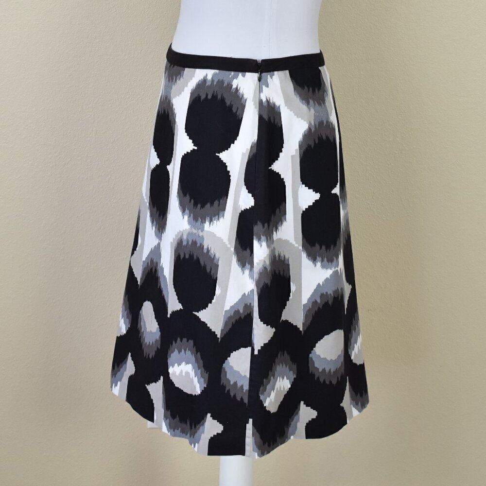 Boden Printed Knee Length A-Line Skirt - 6 - Picture 6 of 7